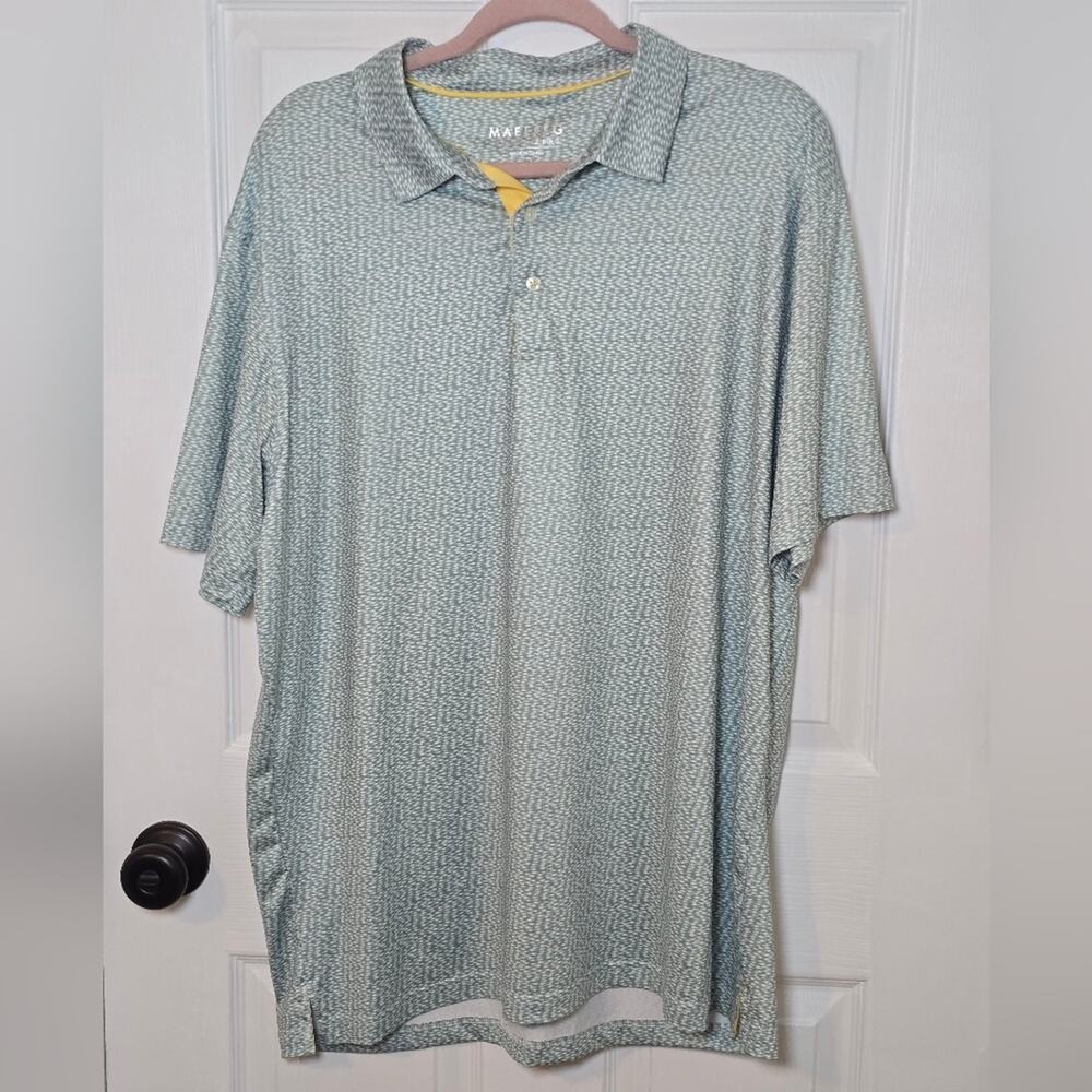 Maelreg Mint Green Performance Polo Shirt Short Sleeve Casual Men’s XL